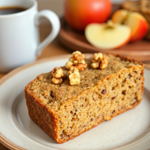 Healthy 4-Ingredient Apple Banana Bread Recipe (No Sugar)