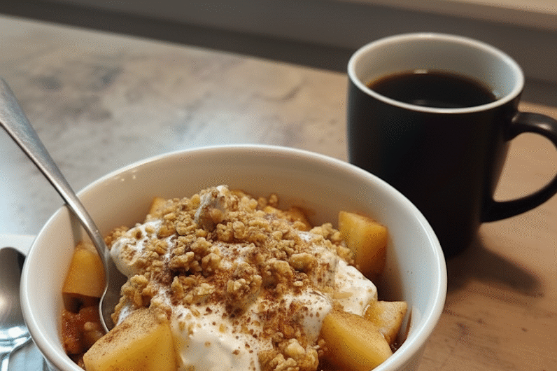 Baked Apple Cinnamon Cottage Cheese Breakfast Bowls Recipe
