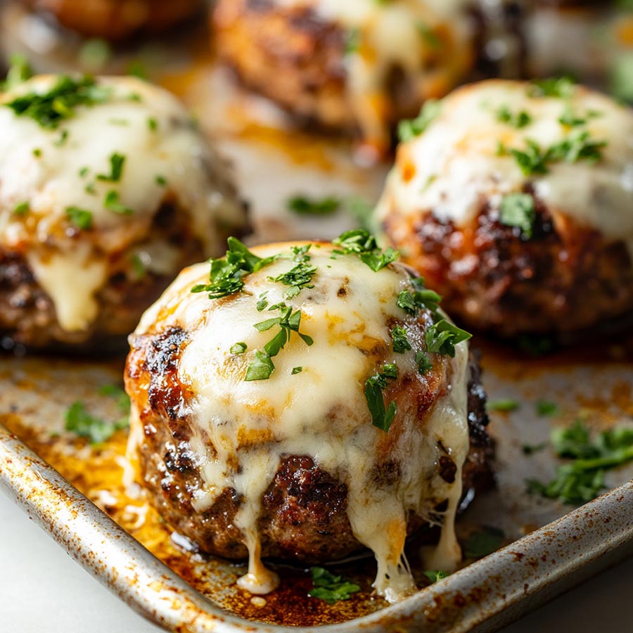 Best Garlic Parmesan Cheeseburger Bombs Recipe