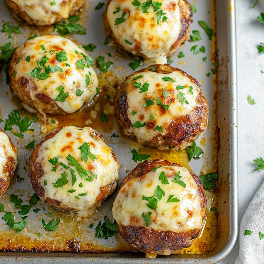 Best Garlic Parmesan Cheeseburger Bombs Recipe