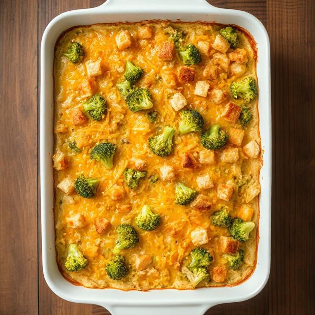 Cheesy Broccoli and Chicken Casserole