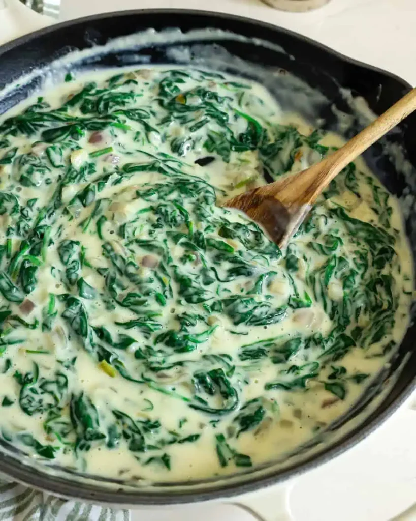 Healthy 3 Ingredient Creamed Spinach Recipe