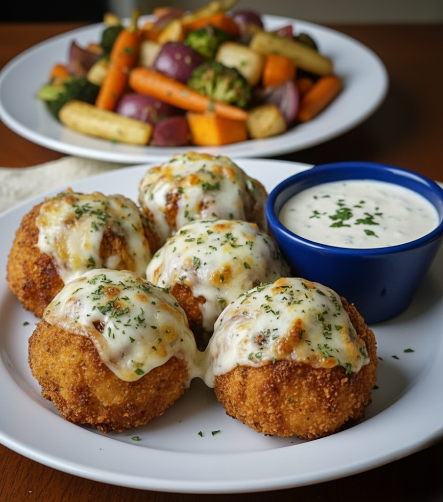 Delicious Melted Mozzarella & Ranch Chicken Bombs