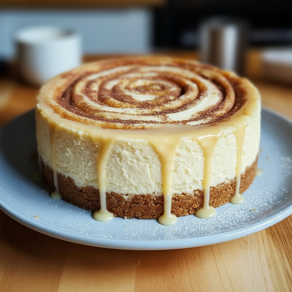 Easy Cinnamon Roll Honeybun Cheesecake Recipe