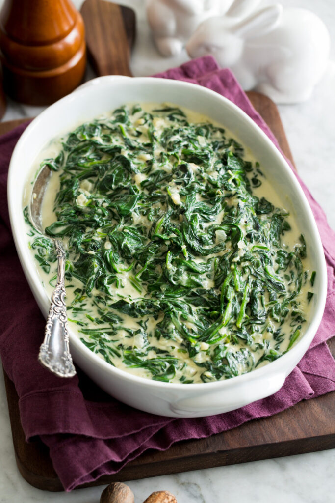 Healthy 3 Ingredient Creamed Spinach Recipe