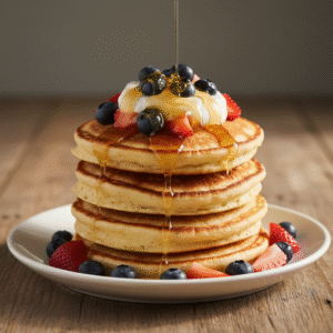 Healthy Sourdough Cottage Cheese Protein Pancakes Recipe