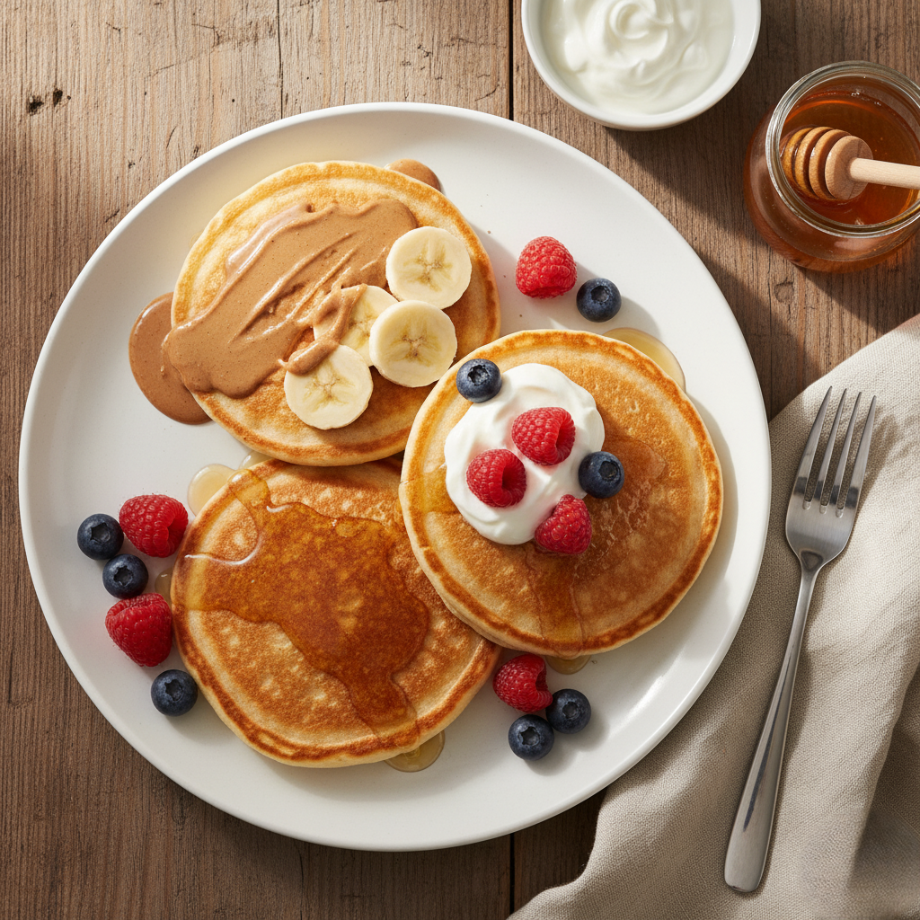 Healthy Sourdough Cottage Cheese Protein Pancakes Recipe