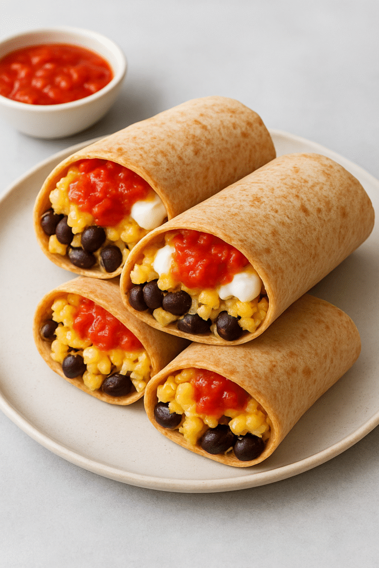 High-Protein Breakfast Burritos Recipe