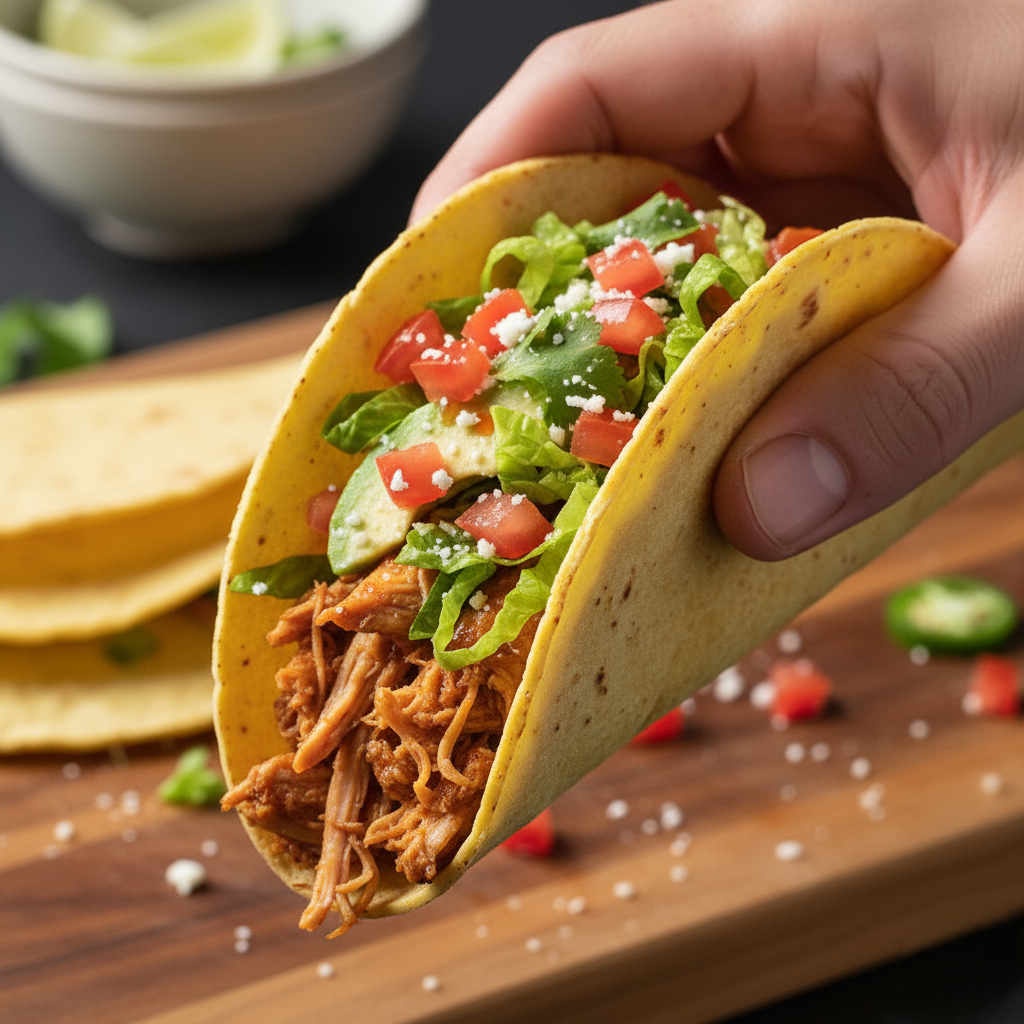 Healthy High Protein Low Calorie Chicken Tacos