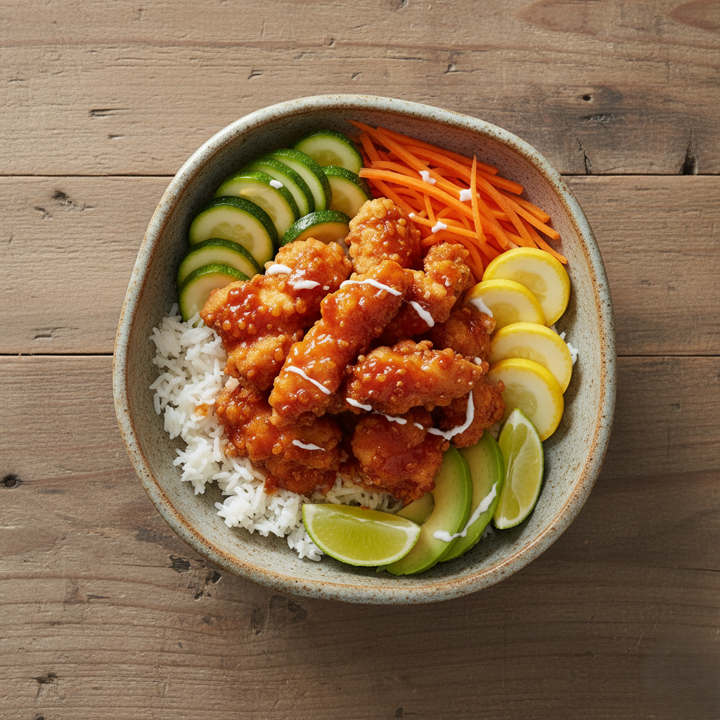 Hot Honey Chicken Bowls