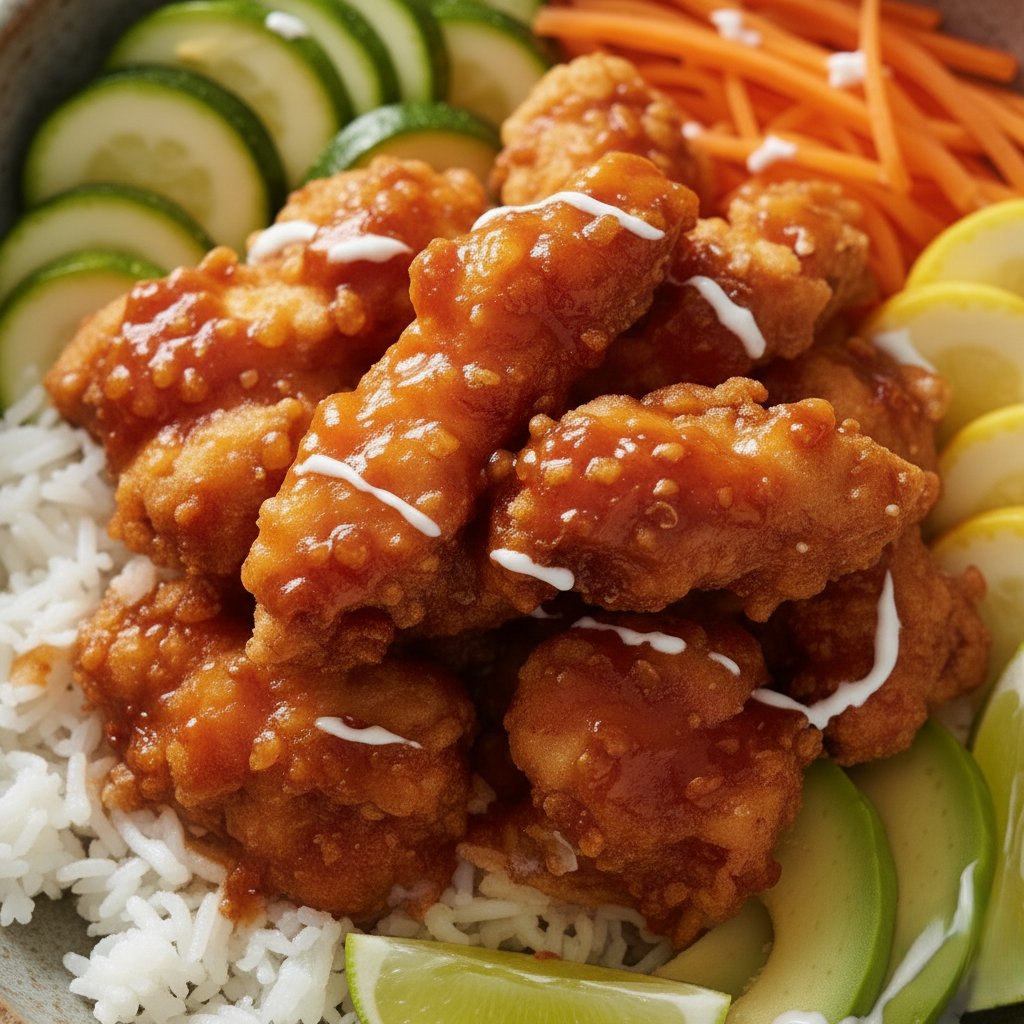 Hot Honey Chicken Bowls