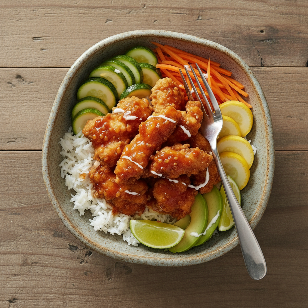 Hot Honey Chicken Bowls
