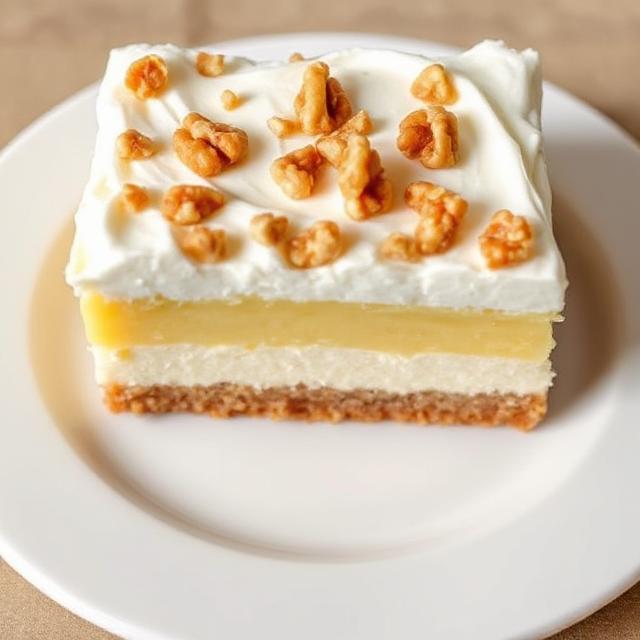 Lazy Day Lemon Cream Pie Bars Recipe