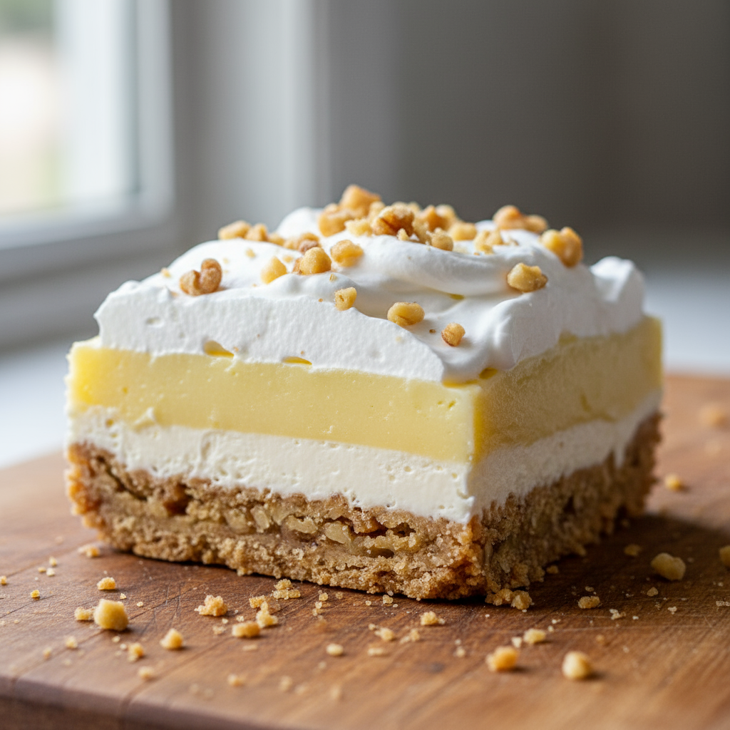 Lazy Day Lemon Cream Pie Bars Recipe
