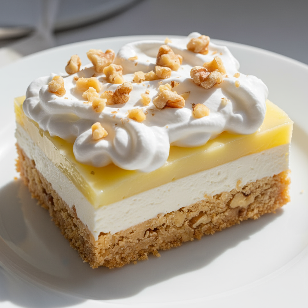 Lazy Day Lemon Cream Pie Bars Recipe