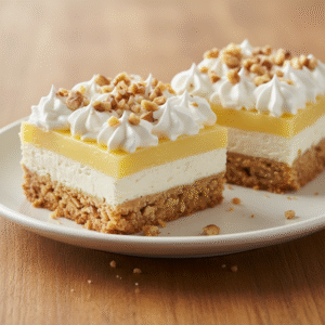 Lazy Day Lemon Cream Pie Bars Recipe