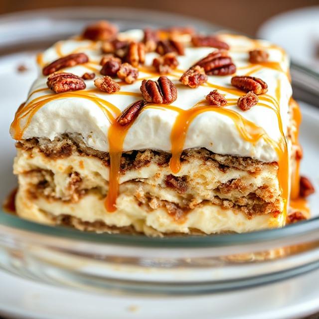 No-Bake Pecan Pie Lasagna Recipe