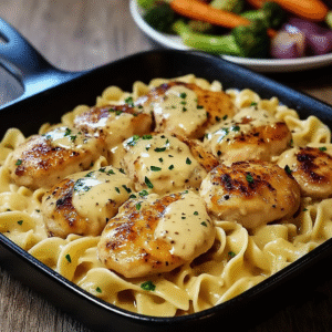 One-Pan Chicken with Buttered Noodles Recipe