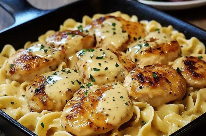 Delicious One-Pan Chicken with Buttered Noodles Recipe