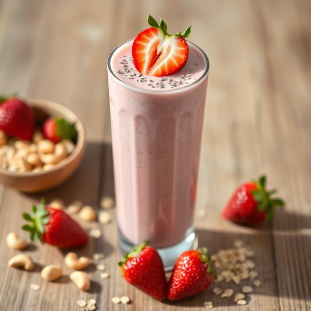 Strawberry Cashew Shake