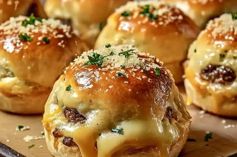 Best Garlic Parmesan Cheeseburger Bombs Recipe