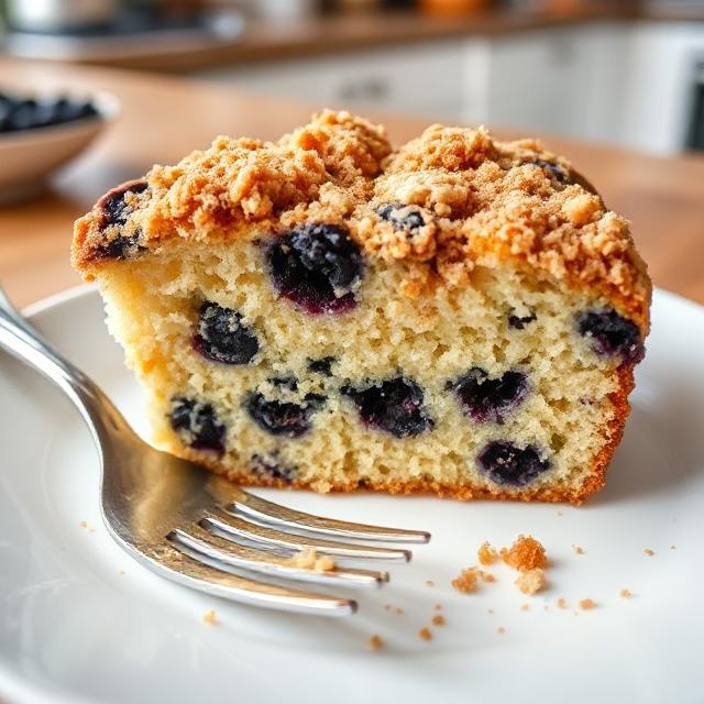 Sourdough Blueberry Coffee Cake Recipe