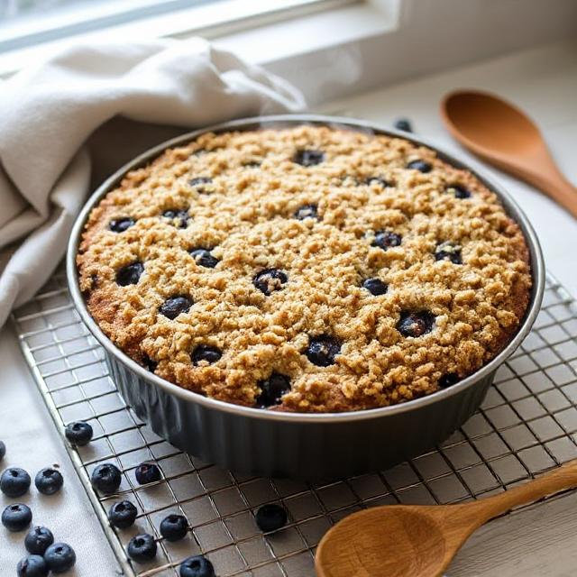 Sourdough Blueberry Coffee Cake Recipe