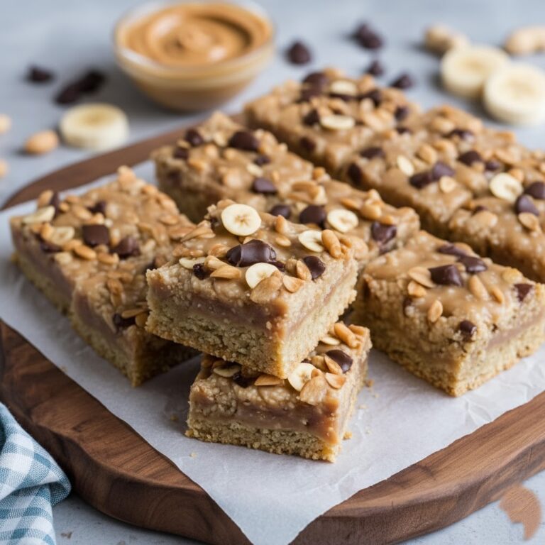 Banana Peanut Butter Oatmeal Bars