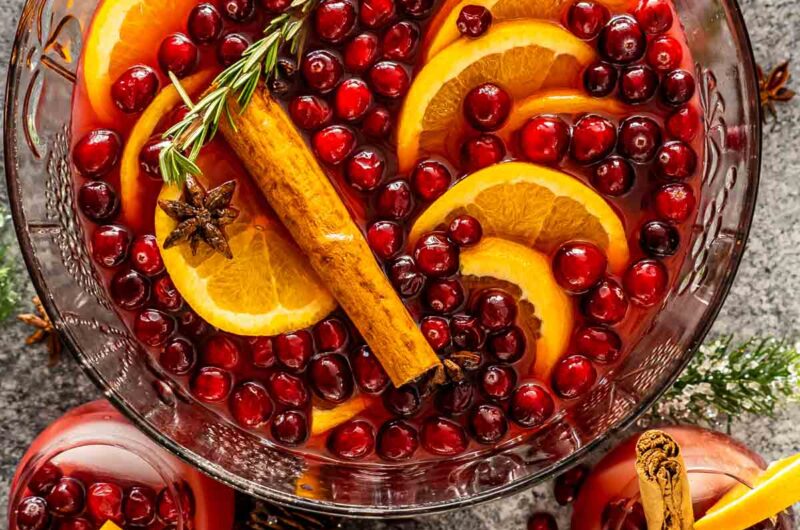 Christmas Punch Recipe (Alcoholic & Non Alcoholic)