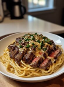 Garlic Butter Steak Lightning Noodles